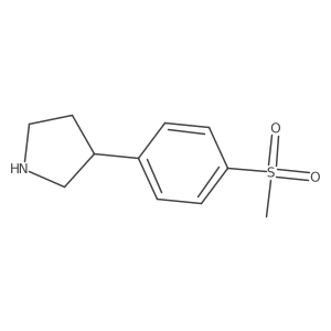 3-(4-Methanesulfonylphenyl)pyrrolidine Structure