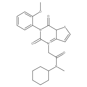 N-cyclohexyl-2-[3-(2-methoxyphenyl)-2,4-dioxo-1H,2H,3H,4H-thieno[3,2-d]pyrimidin-1-yl]-N-methylacetamide结构式