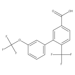 3'-(Trifluoromethoxy)-6-(trifluoromethyl)biphenyl-3-carboxylic acid Structure