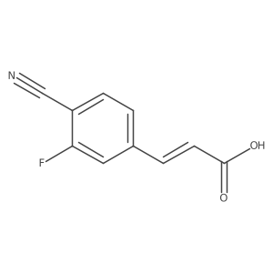4-Cyano-3-fluorocinnamic acid Structure