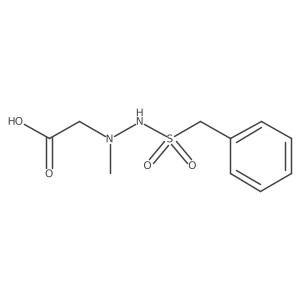 2-(2-(Benzylsulfonyl)-1-methylhydrazinyl)acetic acid Structure