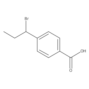 4-(1-Bromopropyl)benzoic acid结构式