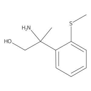 2-Amino-2-[2-(methylsulfanyl)phenyl]propan-1-ol Structure