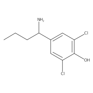 4-(1-Aminobutyl)-2,6-dichlorophenol Structure
