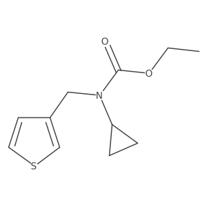 Ethyl cyclopropyl(thiophen-3-ylmethyl)carbamate Structure