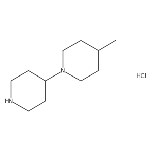 4-Methyl-1,4'-bipiperidine hydrochloride结构式