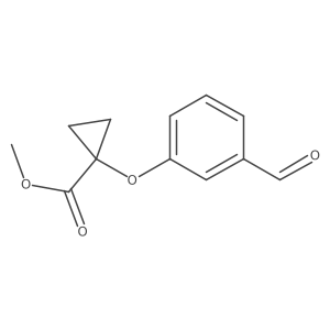 Methyl 1-(3-formylphenoxy)cyclopropanecarboxylate Structure