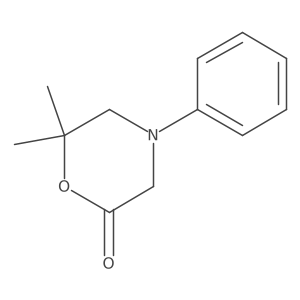 6,6-Dimethyl-4-phenylmorpholin-2-one Structure