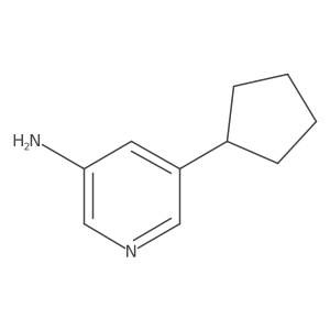 5-Cyclopentyl-3-pyridinamine Structure