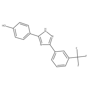 4-(5-(3-(Trifluoromethyl)phenyl)-1H-1,2,4-triazol-3-yl)phenol Structure