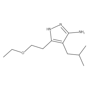 3-(2-ethoxyethyl)-4-(2-methylpropyl)-1H-pyrazol-5-amine Structure