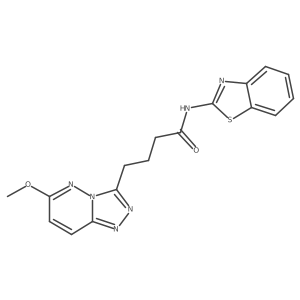 N-(1,3-benzothiazol-2-yl)-4-(6-methoxy[1,2,4]triazolo[4,3-b]pyridazin-3-yl)butanamide Structure