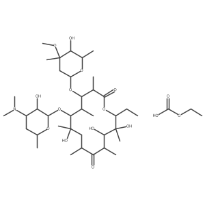 Erythromycin ethylcarbonate Structure