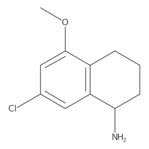 (R)-7-chloro-5-methoxy-1,2,3,4-tetrahydronaphthalen-1-amine hydrochloride结构式