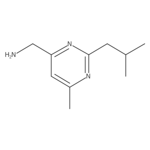(2-Isobutyl-6-methylpyrimidin-4-yl)methanamine Structure