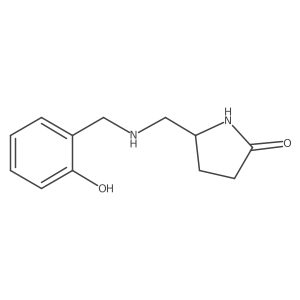 5-({[(2-Hydroxyphenyl)methyl]amino}methyl)pyrrolidin-2-one Structure