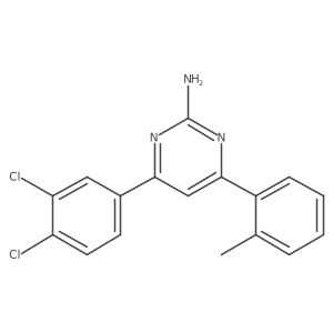 4-(3,4-Dichlorophenyl)-6-(2-methylphenyl)pyrimidin-2-amine Structure