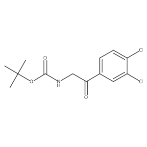 tert-butyl N-[2-(3,4-dichlorophenyl)-2-oxoethyl]carbamate Structure