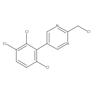 2-(Chloromethyl)-5-(2,3,6-trichlorophenyl)pyrimidine Structure