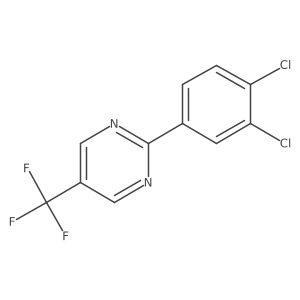 2-(3,4-Dichlorophenyl)-5-(trifluoromethyl)pyrimidine结构式