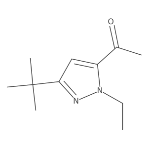 1-(3-tert-Butyl-1-ethyl-1H-pyrazol-5-yl)ethan-1-one Structure