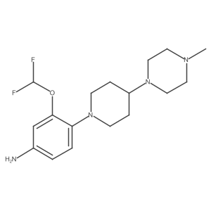 3-(Difluoromethoxy)-4-[4-(4-methylpiperazin-1-yl)piperidin-1-yl]aniline Structure