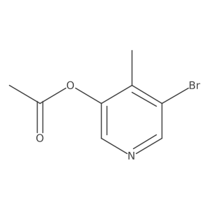 5-Bromo-4-methylpyridin-3-yl acetate Structure
