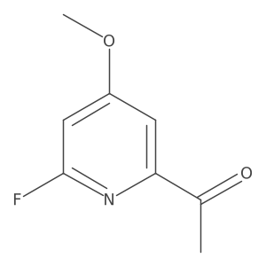 1-(6-Fluoro-4-methoxypyridin-2-YL)ethanone Structure