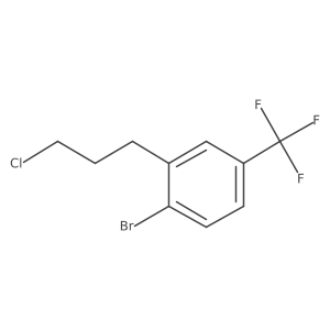 Benzene, 1-bromo-2-(3-chloropropyl)-4-(trifluoromethyl)- Structure