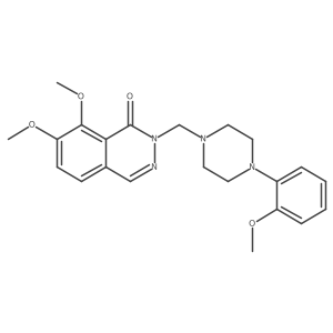 7,8-dimethoxy-2-{[4-(2-methoxyphenyl)piperazin-1-yl]methyl}phthalazin-1(2H)-one Structure