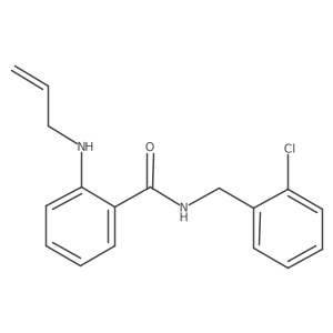 2-(Allylamino)-N-(2-chlorobenzyl)benzamide结构式