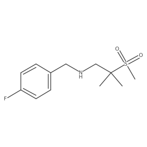 n-(4-Fluorobenzyl)-2-methyl-2-(methylsulfonyl)propan-1-amine Structure