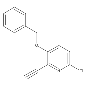 3-(Benzyloxy)-6-chloro-2-ethynylpyridine结构式