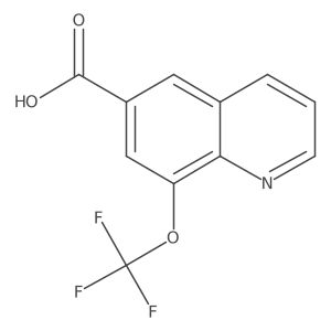 8-(Trifluoromethoxy)quinoline-6-carboxylic acid Structure