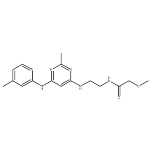 2-Methoxy-N-[2-({2-methyl-6-[(4-methylpyridin-2-YL)amino]pyrimidin-4-YL}amino)ethyl]acetamide Structure