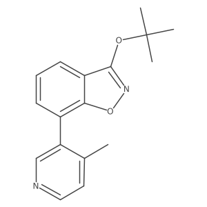 3-[(2-Methylpropan-2-yl)oxy]-7-(4-methylpyridin-3-yl)-1,2-benzoxazole结构式