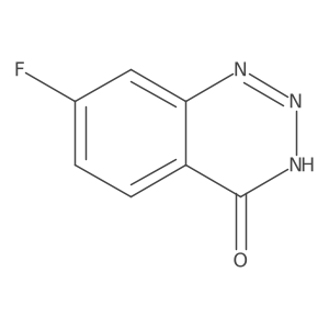 7-Fluoro-3,4-dihydro-1,2,3-benzotriazin-4-one结构式