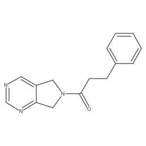 3-phenyl-1-(5H-pyrrolo[3,4-d]pyrimidin-6(7H)-yl)propan-1-one结构式