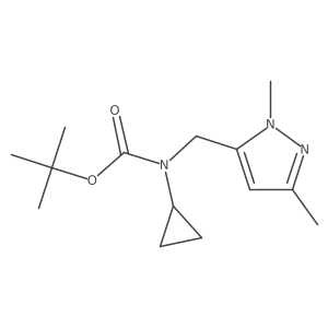 Tert-butyl cyclopropyl(1,3-dimethyl-1h-pyrazol-5-yl)methylcarbamate Structure