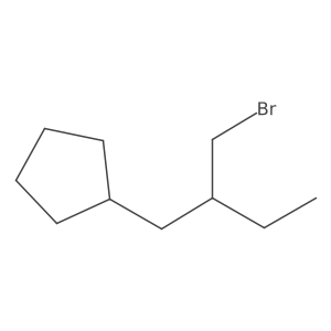 [2-(Bromomethyl)butyl]cyclopentane结构式