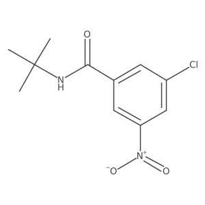 N-tert-Butyl-3-chloro-5-nitrobenzamide结构式
