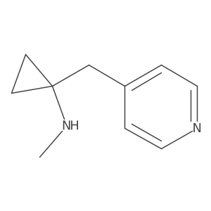 N-methyl-1-[(pyridin-4-yl)methyl]cyclopropan-1-amine结构式