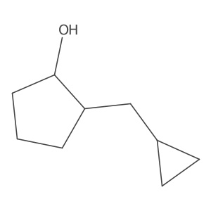 2-(Cyclopropylmethyl)cyclopentan-1-ol结构式