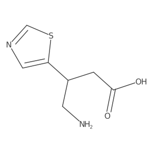 4-Amino-3-(1,3-thiazol-5-yl)butanoic acid结构式