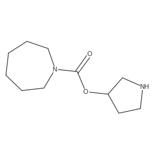 Pyrrolidin-3-yl azepane-1-carboxylate Structure