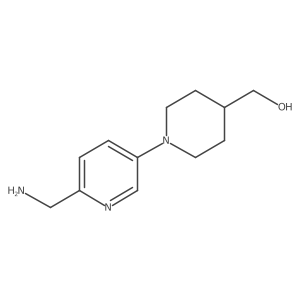 1-[6-(Aminomethyl)-3-pyridinyl]-4-piperidinemethanol Structure