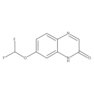 2(1H)-Quinoxalinone, 7-(difluoromethoxy)-结构式