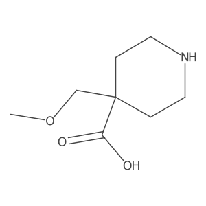 4-(Methoxymethyl)piperidine-4-carboxylic acid Structure