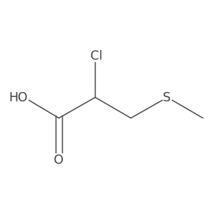 2-Chloro-3-(methylsulfanyl)propanoic acid Structure