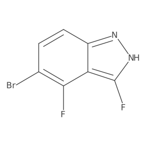 5-Bromo-3,4-difluoro-1H-indazole结构式